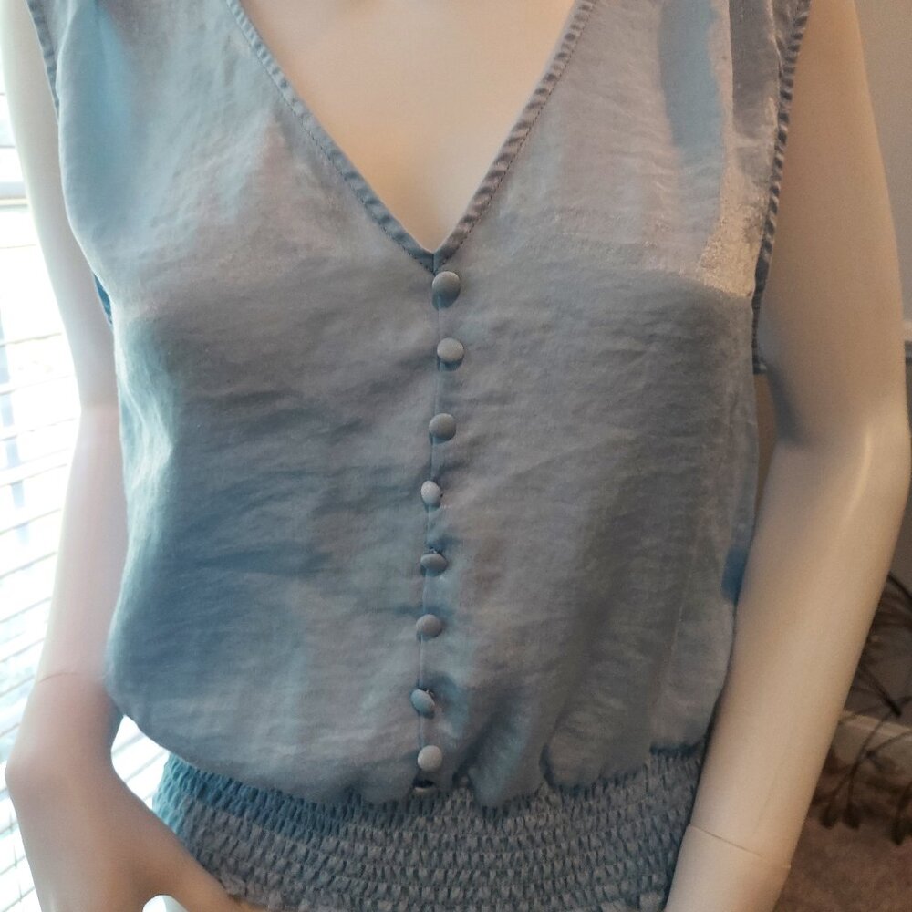 Laundry ( Shelly Segal ) Blue sleeveless